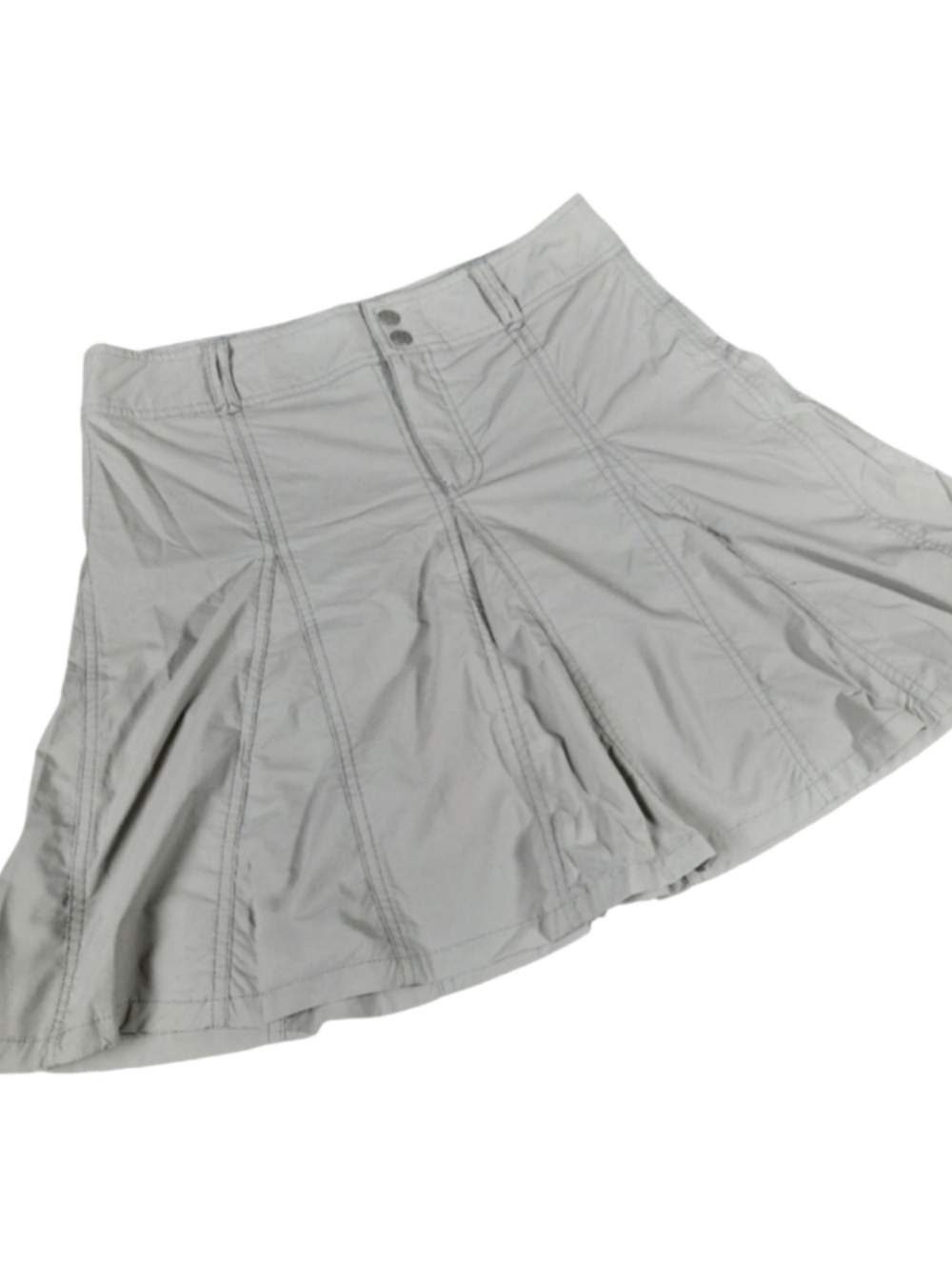 Sahalie Nylon Khaki Swing Skirt Skort SZ 4